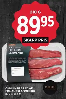 MENY OMHU MØRBRAD AF FRILANDSLAMMEKØD tilbud