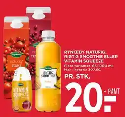 MENY RYNKEBY NATURIG, RIGTIG SMOOTHIE ELLER VITAMIN SQUEEZE tilbud