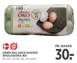 MENY GRØN BALANCE DANSKE ØKOLOGISKE ÆG tilbud