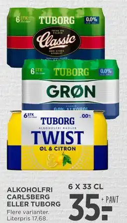 MENY ALKOHOLFRI CARLSBERG ELLER TUBORG tilbud