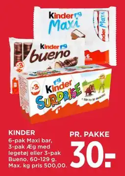 MENY KINDER tilbud