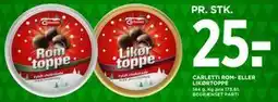 MENY CARLETTI ROM- ELLER LIKØRTOPPE tilbud