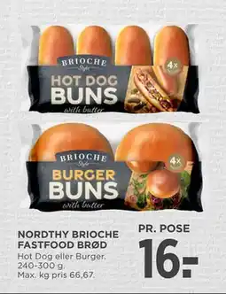 MENY NORDTHY BRIOCHE FASTFOOD BRØD tilbud