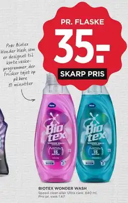 MENY BIOTEX WONDER WASH tilbud