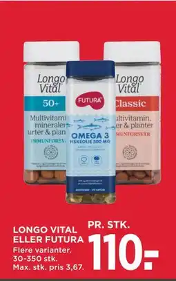 MENY LONGO VITAL ELLER FUTURA tilbud