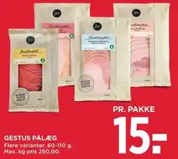 MENY GESTUS PÅLÆG tilbud
