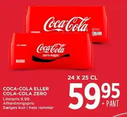MENY COCA-COLA ELLER COLA-COLA ZERO tilbud