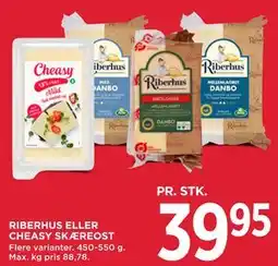 MENY RIBERHUS ELLER CHEASY SKÆREOST tilbud