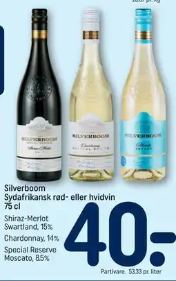 REMA 1000 Silverboom Sydafrikansk rød- eller hvidvin tilbud