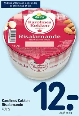 REMA 1000 Karolines Køkken Risalamande tilbud