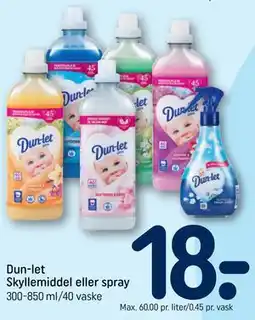 REMA 1000 Dun-let Skyllemiddel eller spray tilbud