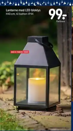 REMA 1000 Lanterne med LED-bloklys tilbud