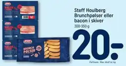 REMA 1000 Steff Houlberg Brunchpølser eller bacon i skiver tilbud