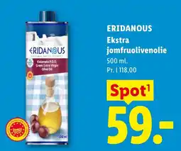 Lidl Eridanous ekstra jomfruolivenolie tilbud