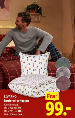 Lidl Livarono renforcé-sengesæt tilbud