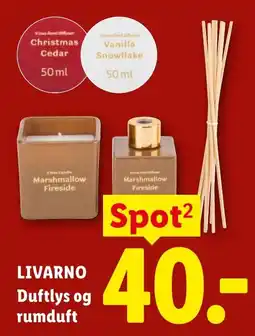 Lidl Livarno Duftlys og rumduft tilbud