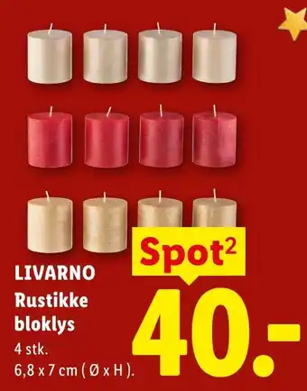 Livarno rustikke bloklys