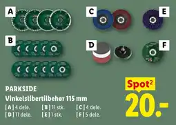 Lidl Parkside Vinkelslibertilbehør 115 mm tilbud