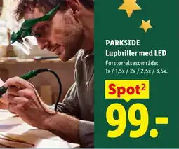 Lidl Parkside Lupbriller med LED tilbud