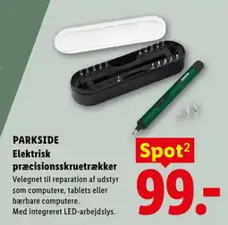 Lidl Parkside elektrisk præcisionsskruetrækker tilbud