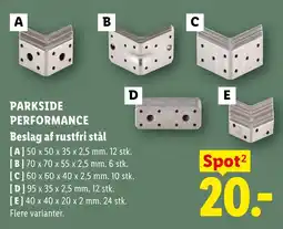 Lidl Parkside Performance beslag af rustfri stål tilbud
