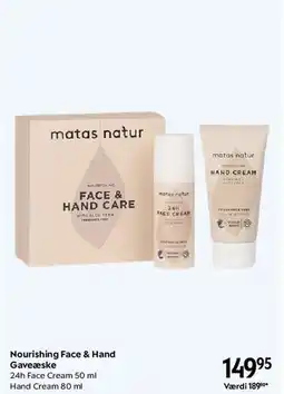 Matas Nourishing Face & Hand Gaveæske tilbud