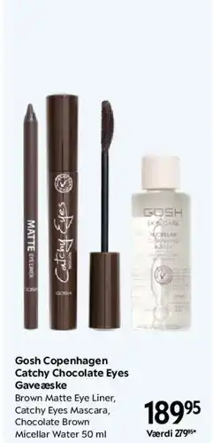 Matas Gosh Copenhagen - Catchy Chocolate Eyes Gaveæske tilbud