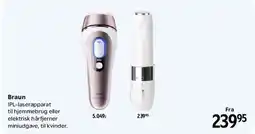 Matas Braun IPL-laserapparat / elektrisk hårfjerner tilbud