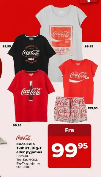 Kvickly Coca Cola T-shirt, Big-T eller pyjamas tilbud