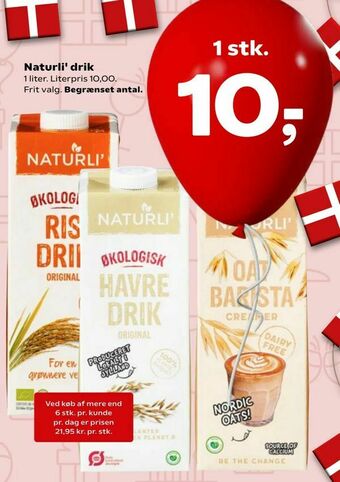 Kvickly Naturli' drik tilbud