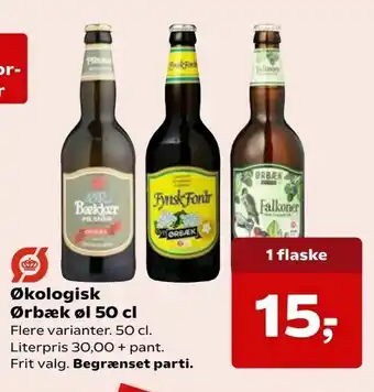Kvickly Økologisk Ørbæk øl 50 cl tilbud