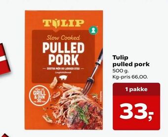 Kvickly Tulip pulled pork tilbud