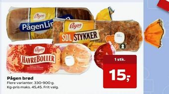 Kvickly Pågen brød tilbud