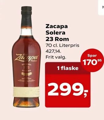 Kvickly Zacapa Solera 23 Rom tilbud