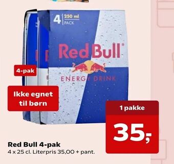 Kvickly Red Bull 4-pak tilbud