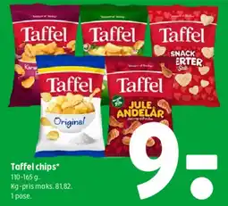 Coop 365 Taffel chips tilbud