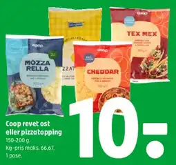 Coop 365 Coop revet ost eller pizzatopping tilbud