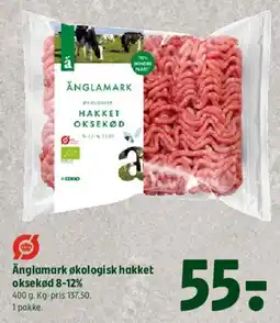 Coop 365 Änglamark økologisk hakket oksekød 8-12% tilbud