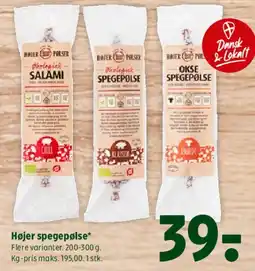 Coop 365 Højer spegepølse tilbud