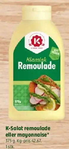 Coop 365 K-Salat remoulade eller mayonnaise tilbud
