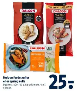 Coop 365 Daloon forårsruller / spring rolls tilbud