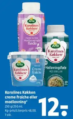Coop 365 Karolines Køkken creme fraiche / madlavning tilbud
