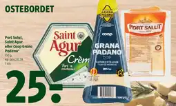 Coop 365 Port Salut, Saint Agur eller Coop Grana Padano tilbud