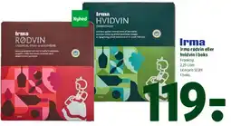 Coop 365 Irma rødvin eller hvidvin i boks tilbud