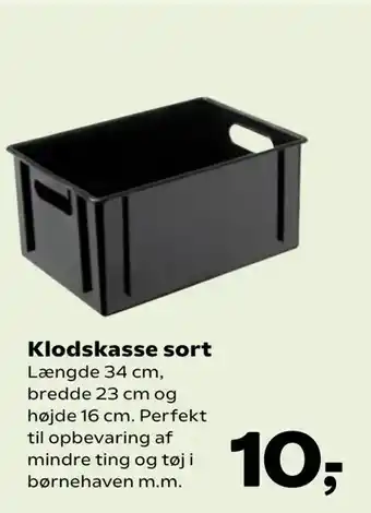 Kvickly Klodskasse sort tilbud