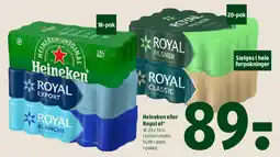 Coop 365 Heineken eller Royal øl tilbud