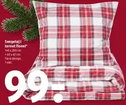 Coop 365 Sengesæt i ternet flonel tilbud