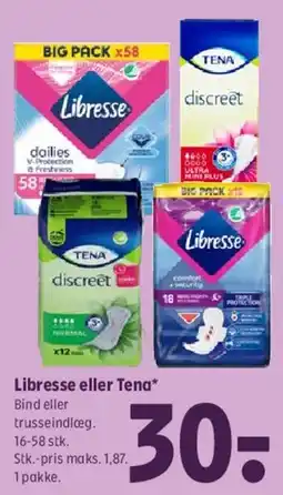 Coop 365 Libresse eller Tena tilbud