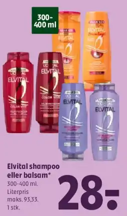 Coop 365 Elvital shampoo eller balsam tilbud