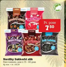 Poetzsch Padborg Nordthy Sukkerfri slik tilbud